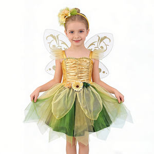 <span class=keywords><strong>Tenue</strong></span> de fée tournesol avec ailes transparentes et accents floraux, sur mesure, approuvée BSCI pour les pique-niques à thème féerique en extérieur - Product Image 2