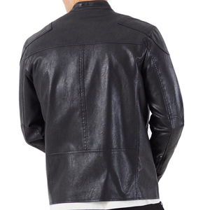 Chaqueta de cuero genuino limitada para hombre, talla estadounidense, cuero de cordero, bordado de diamantes, la mejor chaqueta de moda de alta calidad para hombre - Product Image 2
