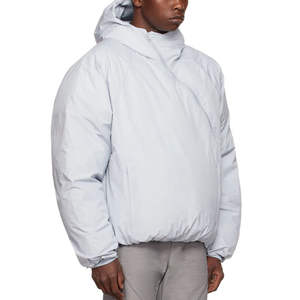 Doudoune personnalisée d'hiver de haute qualité avec fermeture éclair complète coupe-vent grande taille nouveau style de veste bouffante au design à bulles Offre Spéciale pour homme - Product Image 6