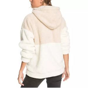 Sudadera con Capucha de Forro Polar de Alta Calidad con Logotipo Personalizado, de Punto, para Invierno, Cierre de Botón, Manga Larga, Color Sólido, para Mujer - Product Image 2