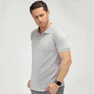 2024 superventas Casual de manga corta para Polos tela de punto bordada de alta calidad MOQ bajo y precio bajo para 2025 - Product Image 1