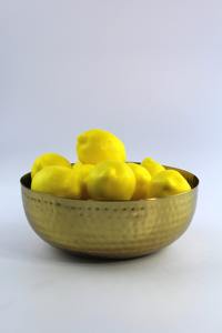 ชามเสิร์ฟผลไม้ลายทองโบราณ ดีไซน์ตอกลาย สำหรับวางโชว์บนโต๊ะอาหารและเคาน์เตอร์ครัว ขายส่งจากอินเดีย - Product Image 6