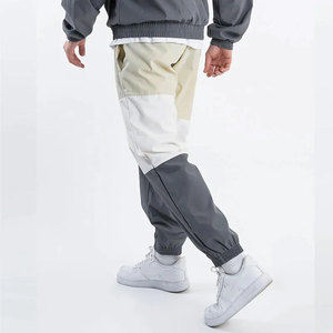 Survêtement deux pièces de haute qualité en nylon personnalisé, léger, avec fermeture éclair, col montant, coupe confortable, coupe-vent d'été pour hommes - Product Image 6