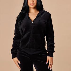 Nouveauté Automne Nouveaux vêtements décontractés pour femmes Ensembles de survêtement Jogging Ensemble de survêtement à épaules tombantes Ensemble 2 pièces - Product Image 2