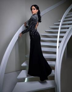 Sang Trọng Dubai Caftan Abaya Arabic Eid Ramadan Chiều Dài Sàn Đính Cườm Cộng Với Kích Thước Buổi Tối Ăn Mặc Phụ Nữ Thanh Lịch Wedding Trang Phục Chính Thức Đảng - Product Image 2