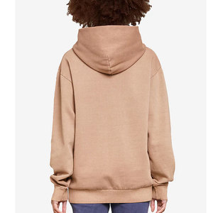 Mujeres Loose Fit Tallas Calidad Con capucha Cómodo Color sólido Etiqueta privada Impresión Logo Calidad Premium Drop Shoulder Hoodies - Product Image 2