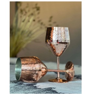 Verres à vin dorés incassables en acier revêtu d'or, gobelets à vin incassables, cadeau pour hommes et femmes, fournitures de fête-350 ml - Product Image 6