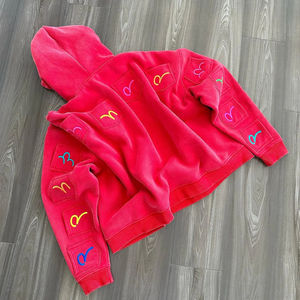 2026 En gros Personnalisé Sweats à capuche brodés d'hiver en molleton bouclette 100% coton, délavé à la pierre et à l'acide, style vintage, coupe oversize et classique - Product Image 5