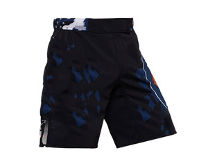 Short MMA personnalisé de la meilleure qualité avec panneaux graphiques latéraux Ceinture élastique Logo personnalisé et Short MMA personnalisé Design d'équipe - Product Image 3