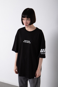 Camiseta de Alta Calidad al por Mayor con Logotipo Personalizado, Camiseta de Manga Corta para Mujer, 100% Algodón Premium, Informal, Holgada, Estilo Hip Hop, con Botones, 180-280 - Product Image 2