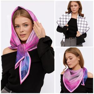 Latest Ultra Smooth Tailored Feel Ethnic Floral <b>Long</b> Silk <b>Scarf</b> for Women-Custom Design Luxury Daily Wear - Product Image 5