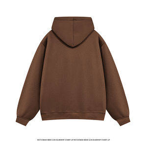 เสื้อสเวตเตอร์มีฮู้ดสำหรับผู้ชายเสื้อมีฮู้ดแบบสวมหัวทรงยูนิเซ็กส์โอเวอร์ไซส์กำหนดโลโก้ได้เอง - Product Image 2