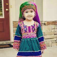 EE. UU. Afghan Cute Kids Awesome Kuchi Dress para uso diario Ligero Afghan Kids Kuchi Vestidos al por mayor - Product Image 6