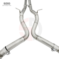 Système d'échappement Catback Valvetronic en acier inoxydable poli miroir SDO Fashion Style pour Mercedes-Benz S560 W222 2018-2019