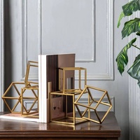 Porte-livres vertical décoratif en métal noir rustique pour la maison et le bureau