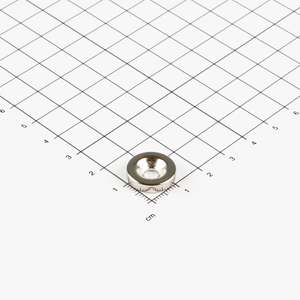Magnete ad anello in neodimio Ø15xØ4,5x3,5mm con svasatura conica - Product Image 1