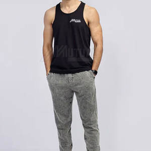 เสื้อกล้ามผ้าฝ้าย100% สำหรับผู้ชายเสื้อลำลองผ้าคอตตอนดีไซน์ถักสำหรับฤดูร้อน - Product Image 2