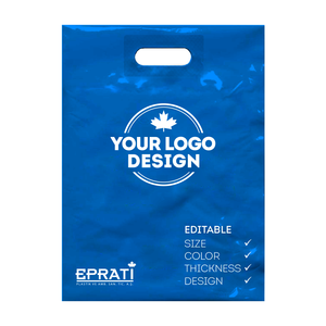 Venta al por mayor de alta calidad respetuoso con el medio ambiente MDPE reforzado troquelado bolsa de plástico para productos textiles de Turquía - Product Image 2