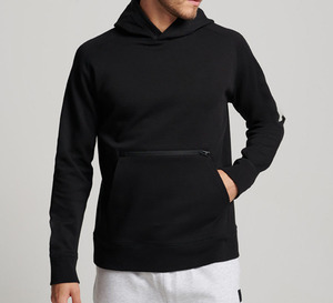 Sudadera con Capucha de Punto con Logotipo Bordado en Intarsia Personalizado al por Mayor, Sudadera de Punto de Algodón de Manga Larga para Hombre - Product Image 1