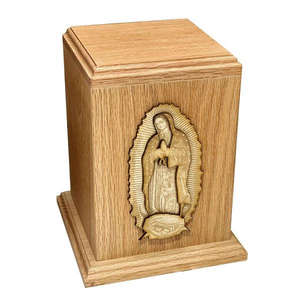 Modern Designer Wooden Cremation Urn <b>for</b> Adults Elegant Tribute with Natural Finish <b>for</b> Human <b>Ashes</b> or Pet <b>Caskets</b> - Product Image 1