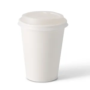 12Oz 300Ml Ø 90 mm White Single Wall Bio Coated Paper Cups Commercial Cafe Mugs - 1000 pcs/carton - Product Image 3