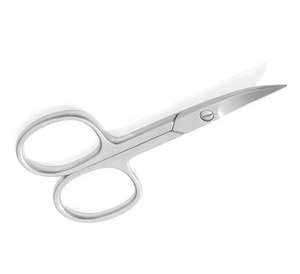 Ciseaux à cuticules incurvés en acier inoxydable de haute qualité de 3.5 pouces avec outil de beauté ergonomique avec logo personnalisé - Product Image 4