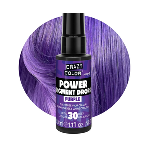 Gouttes de Pigment Violet Ultra-Intense Crazy Color – Véganes, Ultra-Concentrées, Booster de Couleur Capillaire Inter-Mélangable - Product Image 1