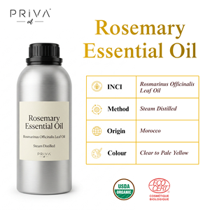 Aceite Esencial de Romero a Granel, Rosmarinus Officinalis, Destilado al Vapor, Orgánico, USDA, Ecocert, Marruecos, Venta al por Mayor, Cosmético DIY - Product Image 2