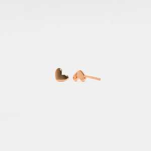 ต่างหูเม็ดกลมรูปหัวใจขนาดเล็กจิ๋วเครื่องประดับเงินของขวัญให้เพื่อน925เงินสเตอร์ลิง14K ชุบทอง14K - Product Image 1