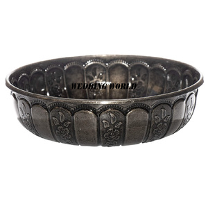 Bol à chocolat en acier inoxydable martelé, forme ronde, design luxueux, nouveau bol à chocolat de table - Product Image 5