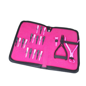 Kit d'extension de cheveux humains anneau de séparation de cheveux kit d'outils d'extension de cheveux en acier inoxydable - Product Image 1