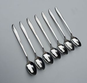 Ensemble de 5 cuillères en acier inoxydable à long manche allemandes, ensemble de couverts occidentaux, fournitures créatives pour la cuisine à domicile - Product Image 2