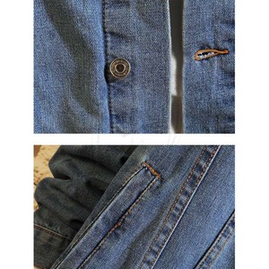 Men's Denim Hoodie Jacket Casual Slim Fit Button Down Jeans Coat Warm Winter Comfortable Men Jeans Jacket - Product Image 4
