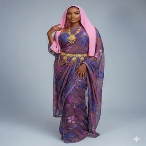 Vestido Dirac de Terciopelo Ecológico Jacquard de Lujo Timeless Grace, Diseño Floral con Hojas, para Niñas, Ideal para Festivales y Bodas - Product Image 1