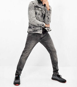 Vestes en jean décontractées pour hommes sur mesure avec tissu coupe-vent écologique, designs personnalisés et haute qualité - Product Image 3