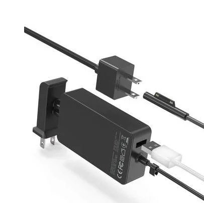 Wholesale 36W 12V 2.58A Laptop Power Supply for Microsoft Surface Pro 3 Pro 4, Replacement Tablet Charger with USB Charging Port