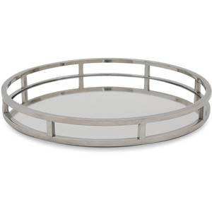 Nouveau design de luxe plateau de service de vaisselle plateau décoratif de cuisine miroir moderne plateau en verre de forme ronde pour les fournitures d'hôtel à la maison - Product Image 5