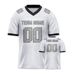 Camiseta de fútbol americano para jóvenes adultos sublimación fútbol Fan Jersey transpirable de manga corta talla grande para Kit de fútbol - Product Image 1