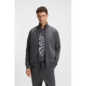 <b>Mens</b> Dark Grey Stand Collar Full-Zip <b>Track</b> <b>Jacket</b> and Matching Jogger Pants Tracksuit Trackstar OEM Private Label - Product Image 2