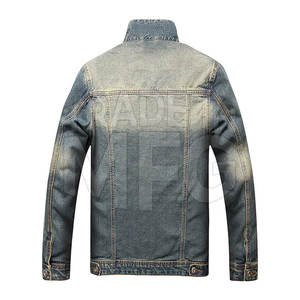 Vente chaude Premium Qualité Hommes Jeans Veste 100% Coton Confortable Chaud pour L'hiver High Street Style Lettre Vente En Ligne - Product Image 2