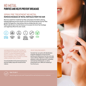 SPRAY NO METAL - <b>Shampoo</b> that removes residues of metal particles from the hair, Made in Italy - Product Image 2