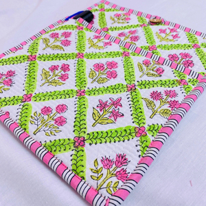 Saf pamuk çiçek baskı kapitone Tablet taşıma çantası Vintage koruyucu Mac kitap çantası çiçek desen taşınabilir kabarık kol - Product Image 1