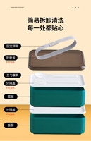 OEM Boîte à lunch bento écologique en plastique étanche et réutilisable Conteneur alimentaire pour enfants Boîte à bento 2 couches avec couverts