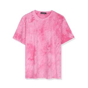 Camisetas coloridas de lavado ácido de talla grande para hombre de alta calidad, camisetas de lavado ácido desteñidas por el sol pesado - Product Image 6