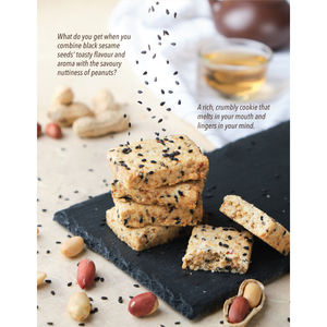 Galletas de Barra Cuadradas Semiblandas de Avena, Sésamo Negro y Cacahuete Salado - Product Image 1