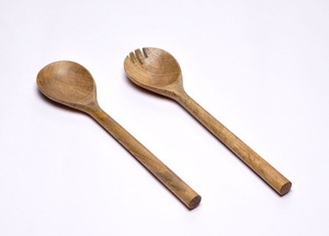 Vente chaude Salade Serveur Résine Poignée En Bois D'acacia et Poignée En Résine Salade Ensemble En Bois Salade Mains Ustensiles De Cuisine Essentiels - Product Image 5