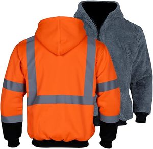 Chaqueta de Invierno de Seguridad Reflectante de Alta Visibilidad Personalizada para Hombre, Chaqueta de Seguridad Acolchada de Alta Visibilidad - Product Image 2