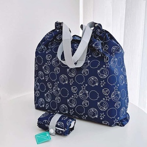 Sac fourre-tout imprimé étoile et lune marine, 25L, fermeture à glissière, poignée souple, pliable, imperméable, unisexe, sac de voyage en polyester - Product Image 6