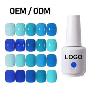 自有品牌1KG瓶UV凝胶指甲油新红蓝颜色浸泡凝胶上光剂 - Product Image 5
