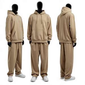 Survêtement avec logo de marque personnalisé Ensembles de survêtements 100% Survêtement en coton Ensemble de survêtements de sport pour hommes Survêtements de fitness 2025 - Product Image 1